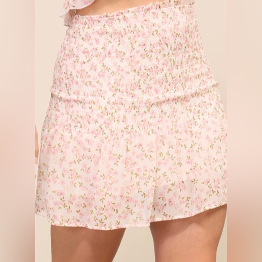 Floral Mini Skirt